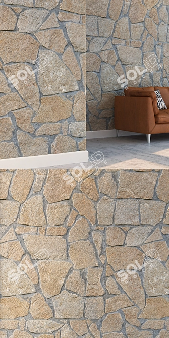 Seamless Detailed Stone Texture 3D model image 3