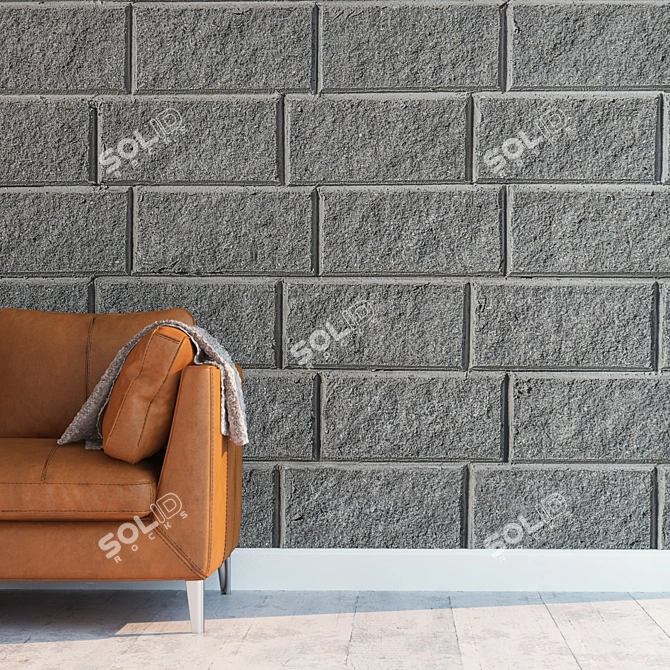 Seamless Stone Texture 3D model image 2