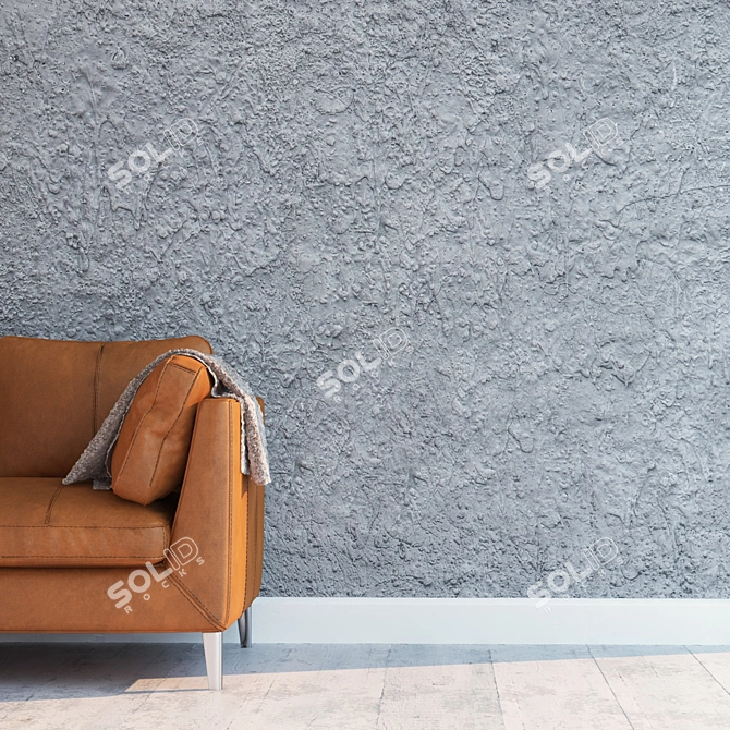 Seamless Plaster Texture Kit 3D model image 2