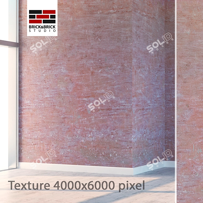 Seamless High Detail Plaster 3D model image 1