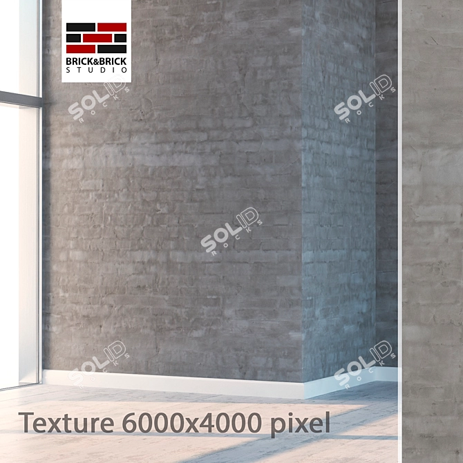 Seamless High Detail Masonry 3D model image 1