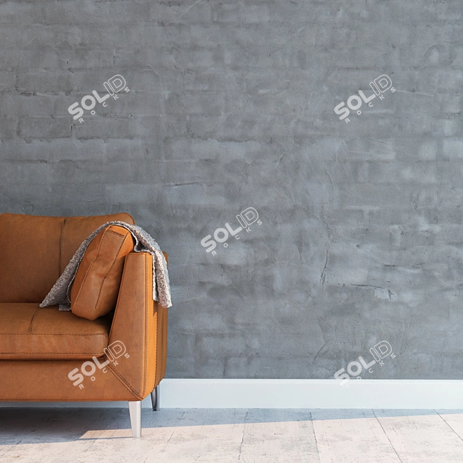 Seamless High Detail Masonry 3D model image 2