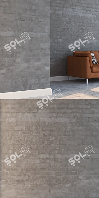 Seamless High Detail Masonry 3D model image 3