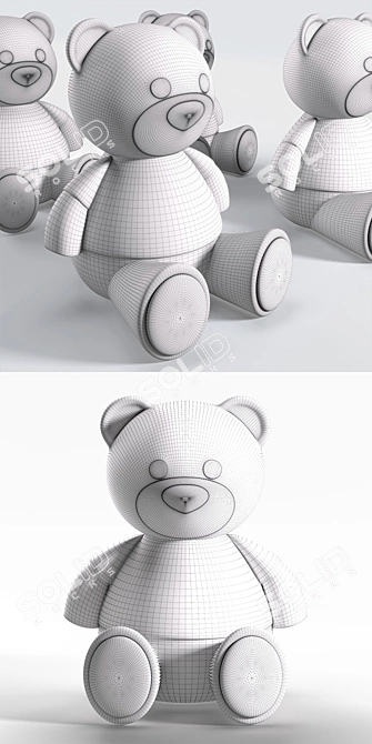 Kartell Moschino Bear Table Lamp 3D model image 3