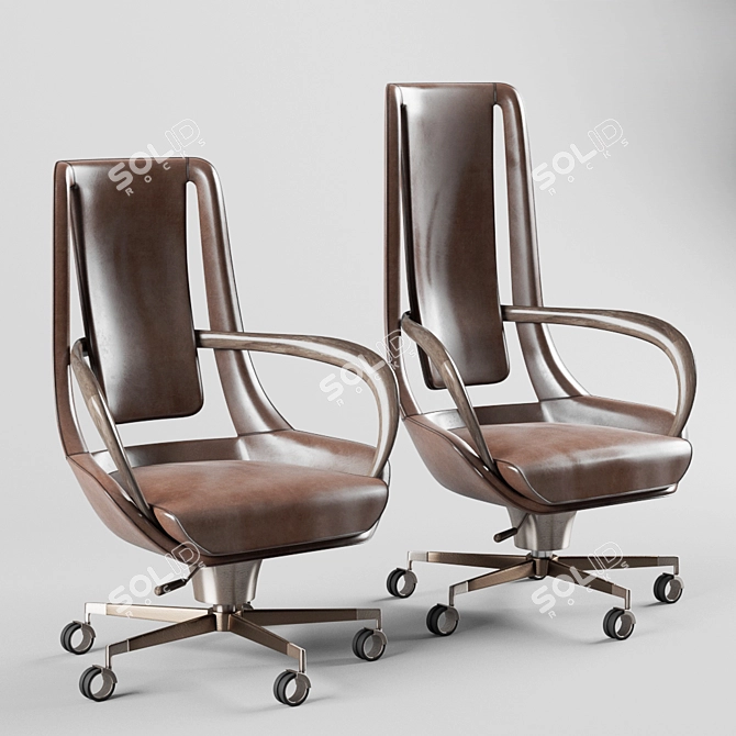 Elegant Giorgetti Clip Armchair 3D model image 1