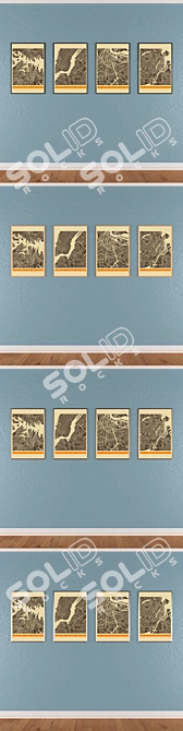 Artistic Wall Set No. 420 3D model image 3