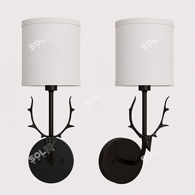 BOTIMI Wall Sconce - Stylish Illumination for Any Room 3D model image 1