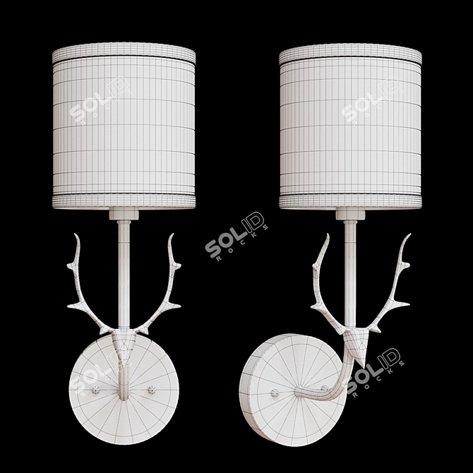 BOTIMI Wall Sconce - Stylish Illumination for Any Room 3D model image 3