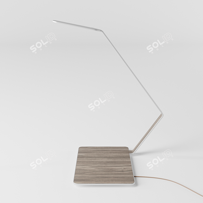 Luxe Illumination: Lanx Table Lamp 3D model image 1