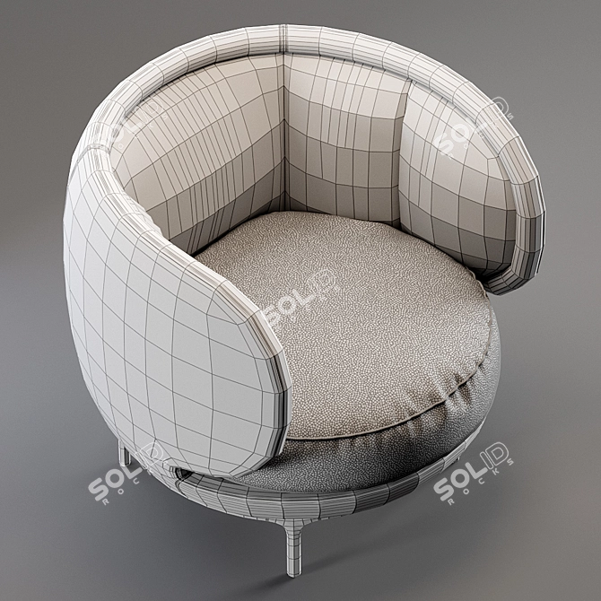 Vuelta 80 Leather Armchair by Wittmann 3D model image 3