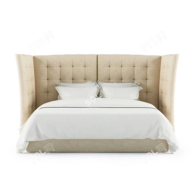 Elegant Felice Bed 180 3D model image 2