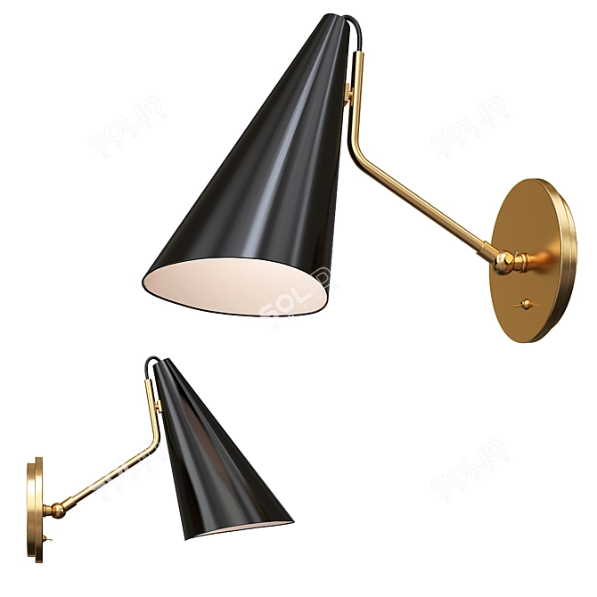 ImperiumLoft Vintage Clemente Wall Lamp 3D model image 1