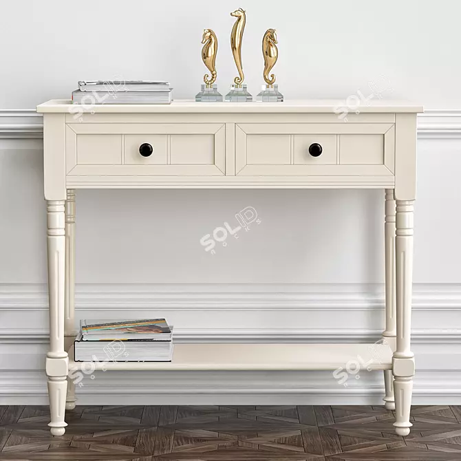 Modern Manning Console Table 3D model image 1