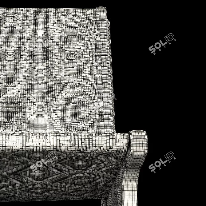 Modern Outdoor Accent Chairs Set 3D model image 3
