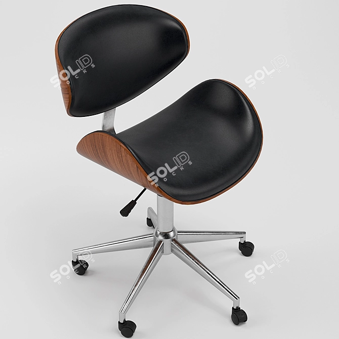 Madonna Mid-Century Office Chair 3D model image 3