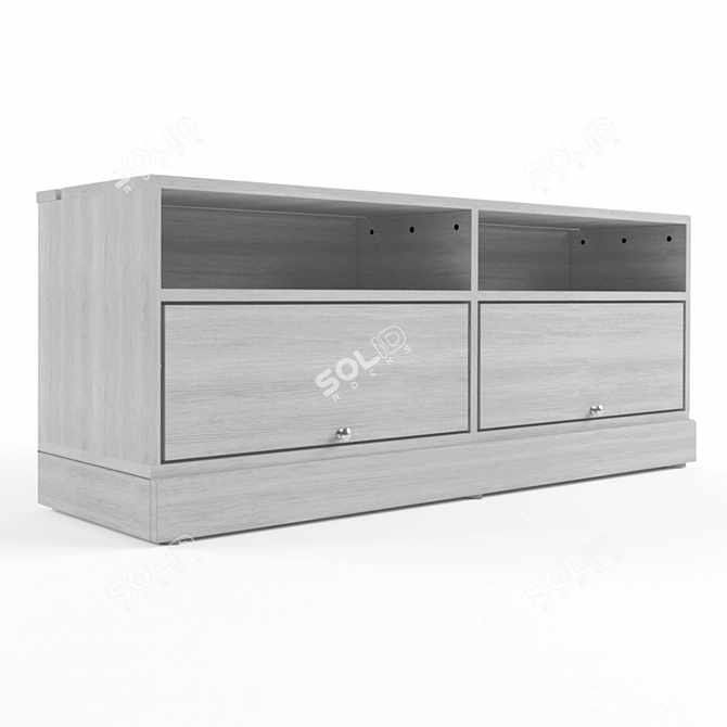 HAVSTA TV Stand - Grey 3D model image 3