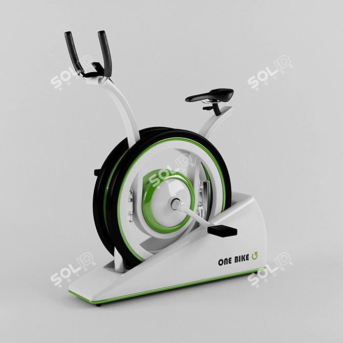 Foldable Urban Bike - Lightweight and Compact 3D model image 1