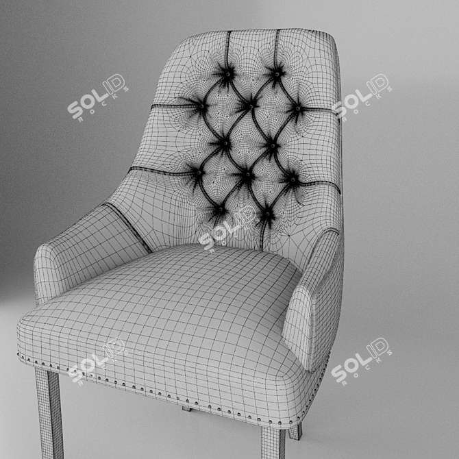 Elegant Carriage Chair: "Florence 3D model image 2