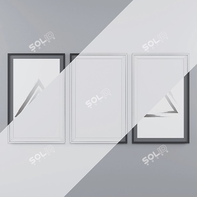 Geometric Abstraction Art Collection 07 3D model image 2