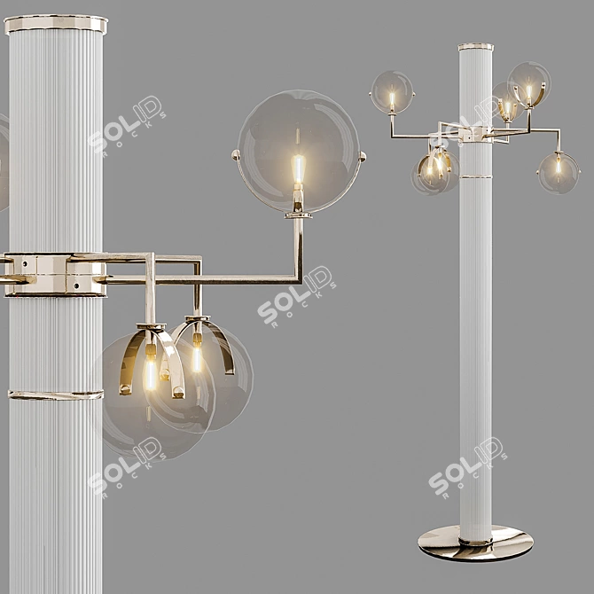 Turri Madison Lowpoly Standing Lamp 3D model image 1
