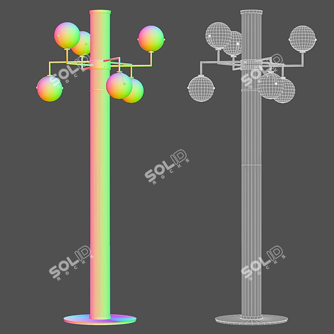 Turri Madison Lowpoly Standing Lamp 3D model image 2