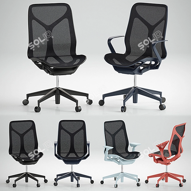 Cosm Chairs: Stylish and Comfortable 3D model image 1