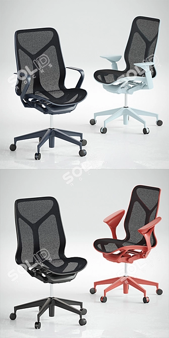 Cosm Chairs: Stylish and Comfortable 3D model image 2