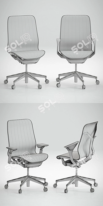 Cosm Chairs: Stylish and Comfortable 3D model image 3