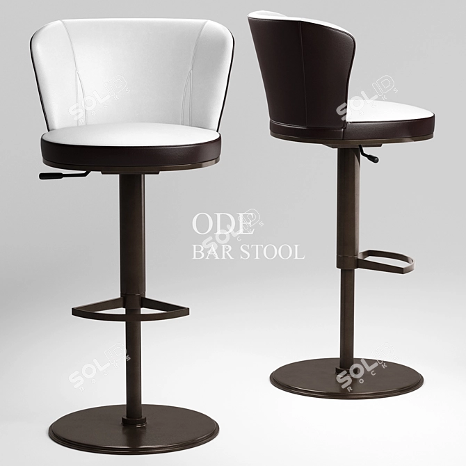 Elevate Your Space with Ode Bar Stool 3D model image 1