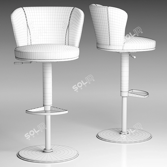 Elevate Your Space with Ode Bar Stool 3D model image 3