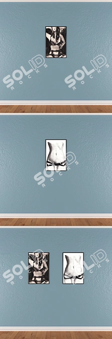 Versatile Wall Art Set - No. 434 3D model image 3