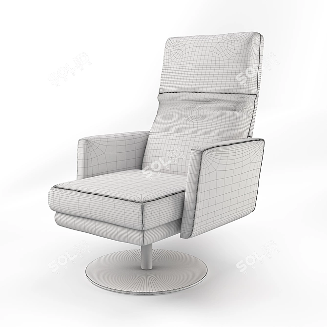 Elegant German Koinor Chair 3D model image 3