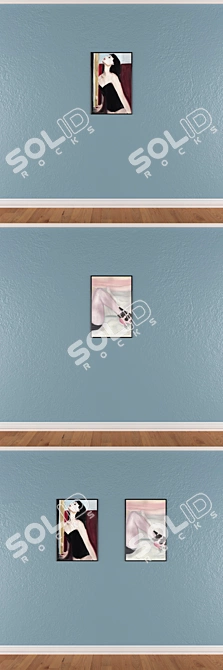 Modern Wall Art Set: No. 438 3D model image 3