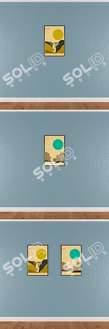 Versatile Set of Wall Paintings 3D model image 3