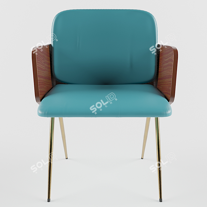 American Collection Chair: Model 1402 3D model image 1