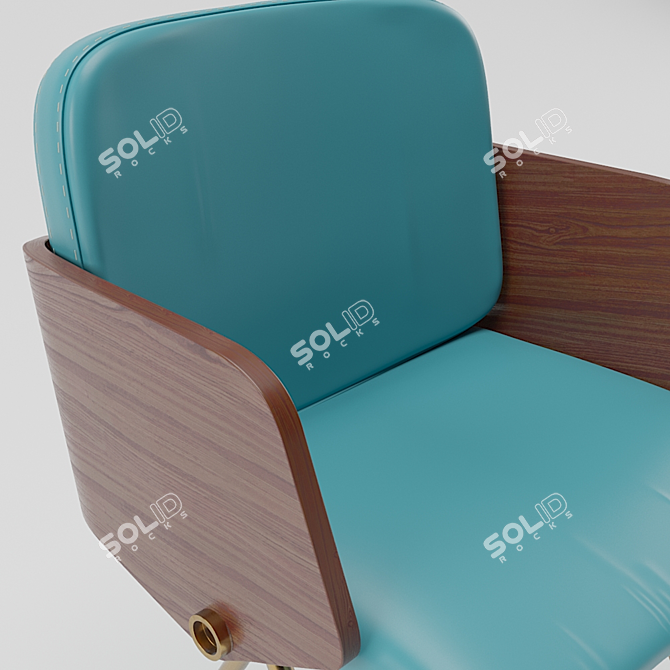 American Collection Chair: Model 1402 3D model image 2