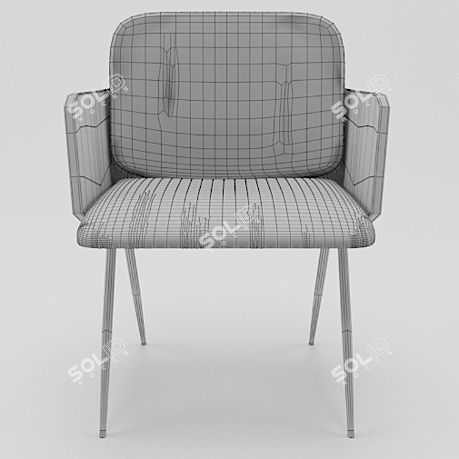 American Collection Chair: Model 1402 3D model image 3