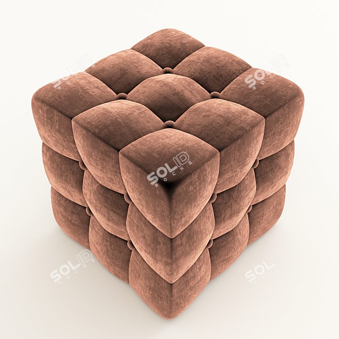 Cozy Comfort Pouf - Stylish and Functional 3D model image 2