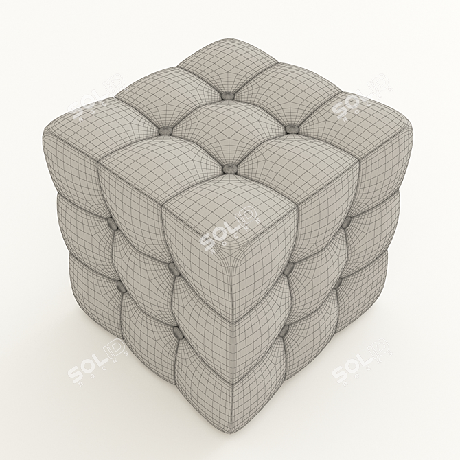 Cozy Comfort Pouf - Stylish and Functional 3D model image 3