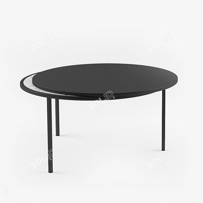 Well M: Minimalistic Marble Coffee Table 3D model image 1