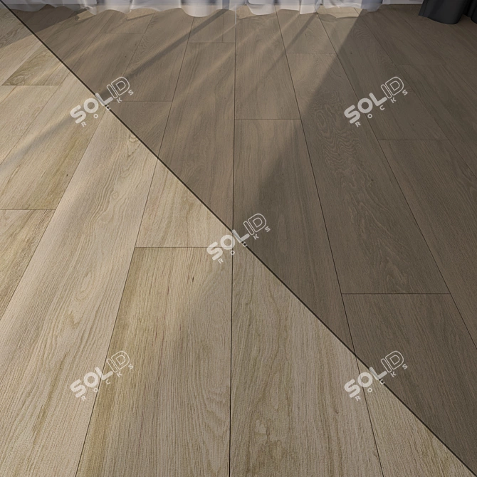 Parquet Floor Set: HD Textures, 10 Designs 3D model image 1