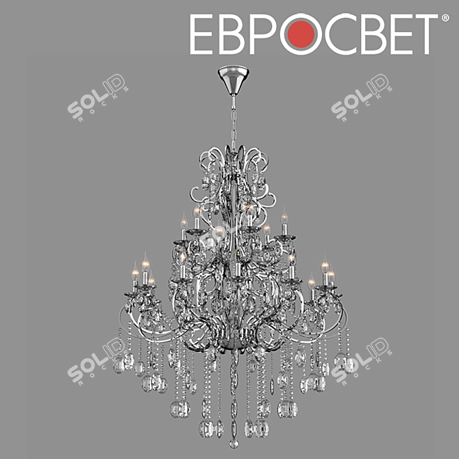 Ariadne Chandelier with Bogate's Crystal 3D model image 1
