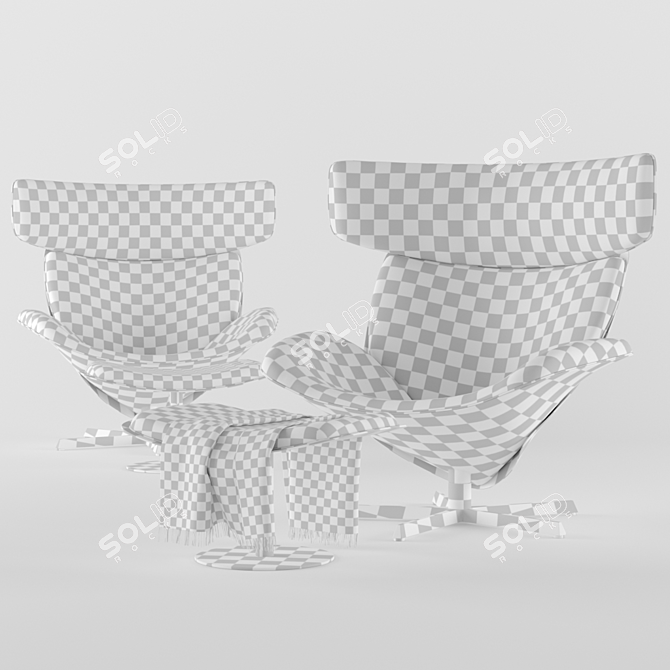 Modern Marvel: Almora Armchair 3D model image 3