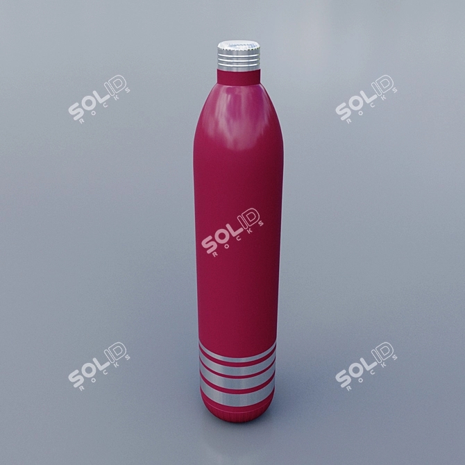 3D Water Bottle Model with Vray 3D model image 1