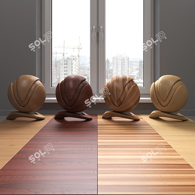  High Resolution Wood Texture 3D model image 2