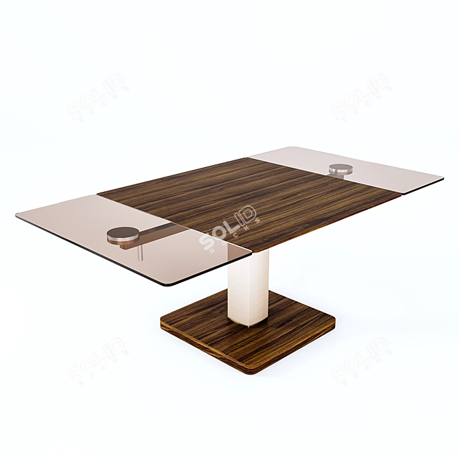 Wansheng Modern Dining Table 3D model image 1