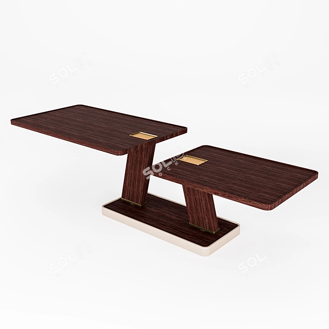 Sleek Wansheng Coffee Table 3D model image 2