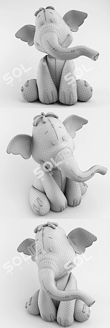 Elephant Sculpture: Slonotop 3D model image 3