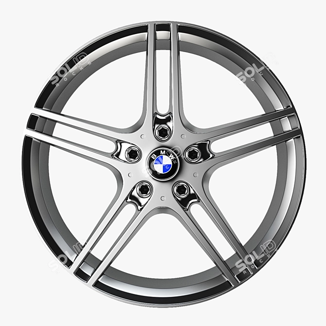 BMW Car Rim 1: High-quality 3D Model 3D model image 1