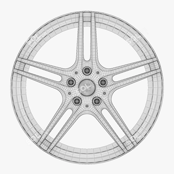 BMW Car Rim 1: High-quality 3D Model 3D model image 3